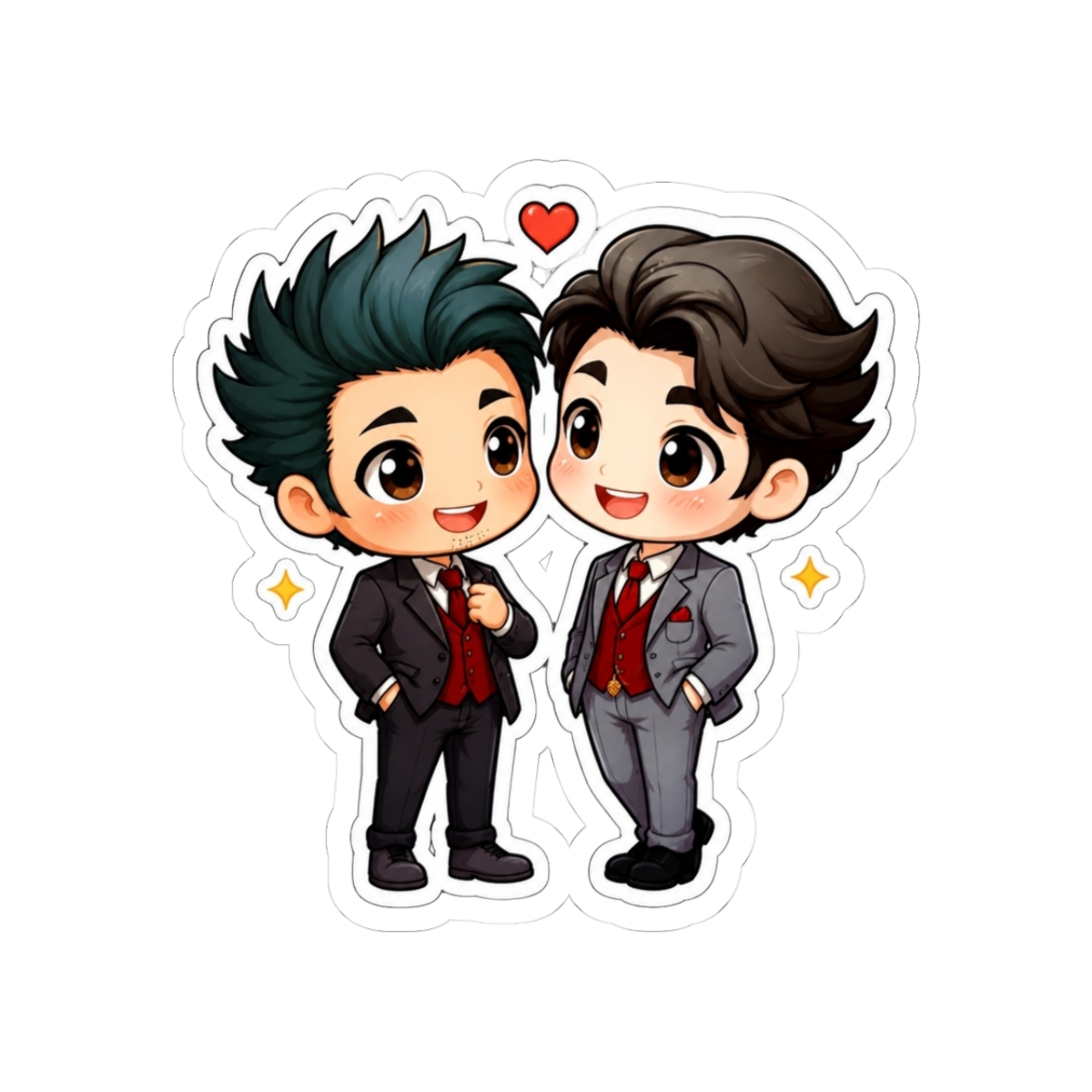 Malec shadowhunter kawaii stickers | Cassandra Clare