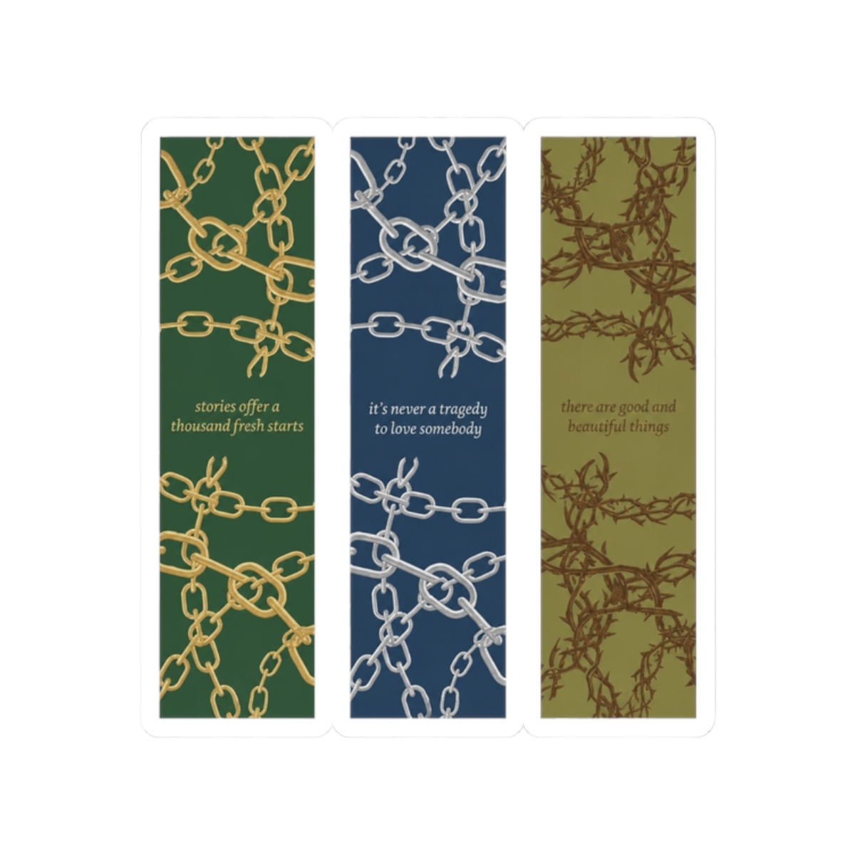 [buy as LARGE sized sticker] PACK OF BOOKMARKS THE LAST HOURS TRILOGY | Cassandra Clare - alternate angle 3, merchandise