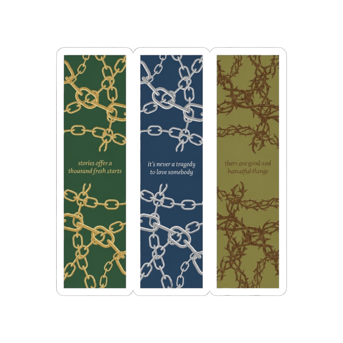 [buy as LARGE sized sticker] PACK OF BOOKMARKS THE LAST HOURS TRILOGY | Cassandra Clare - alternate angle 1, merchandise