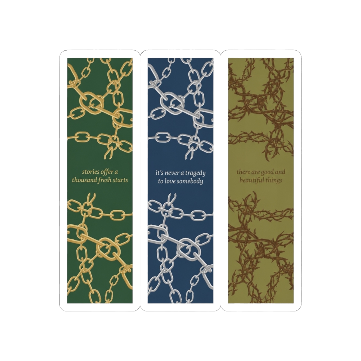 [buy as LARGE sized sticker] PACK OF BOOKMARKS THE LAST HOURS TRILOGY | Cassandra Clare — official Cassandra Clare Stickers