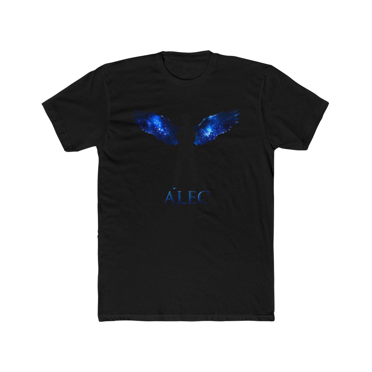 Shadowhunters / The mortal instruments - Alec Lightwood / Matthew Daddario angel (blue galaxy wings) - Malec gift idea T Shirt | Cassandra Clare - alternate angle 3, merchandise